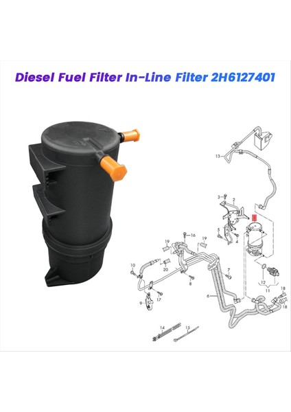 Volkswagen Amarok Için Araba Dizel Yakıt Filtresi Sıralı Filtre 2H6127401 2017-2022 Dizel Filtre Elemanları 2h6 127 401 (Yurt Dışından) fiyatları