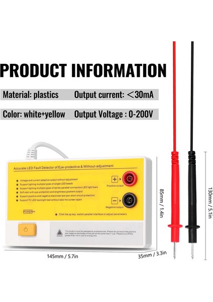 Akıllı LED Tv Backlight Test Merkezi LED Lamp Test Cihazlı LED Şeritler Boncuklar Dedektör Ölçüm 0-200V Çıktı-Ab Fişi (Yurt Dışından) fırsatları