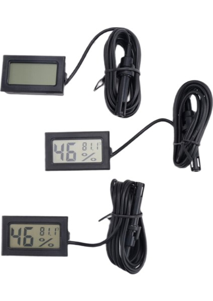 Dijital Termometre Higrometre Prob Iç Mekan Sıcaklık Nem Metre Inkübatör Sürüngen Tesisi Için Higometre Göstergesi (Yurt Dışından)