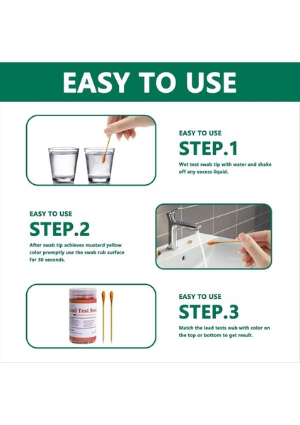 60PCS Kurşun Test Swabs, Tüm Boyalı Yüzeyler, Seramikler, Bulaşıklar, Metal, Ahşap, Kurşun Test Şeritleri Için Anında Kurşun Test Kiti (Yurt Dışından) indirimleri