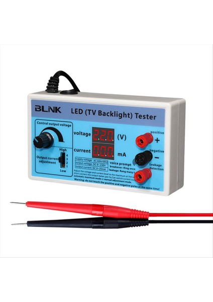 Bink Tv Backlight Tester Metre 0-230V Çıktı Çok Amaçlı LED Lamp Strıp Bonda Test Ölçüm Teftiş Aracı Abd Fiş (Yurt Dışından)