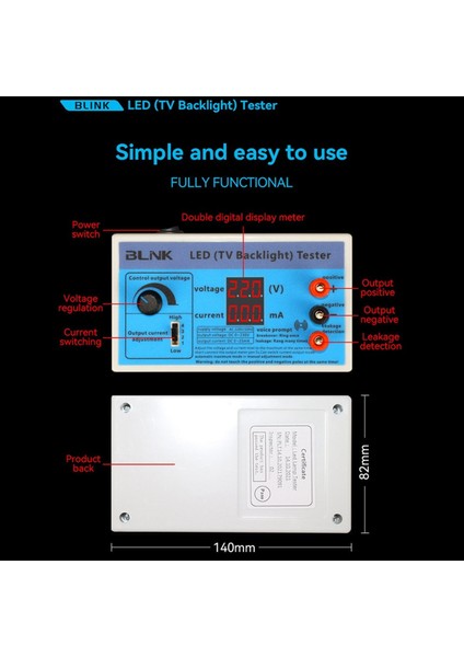 Bink Tv Backlight Tester Metre 0-230V Çıktı Çok Amaçlı LED Lamp Strıp Bonda Test Ölçüm Teftiş Aracı Abd Fiş (Yurt Dışından) fırsatları