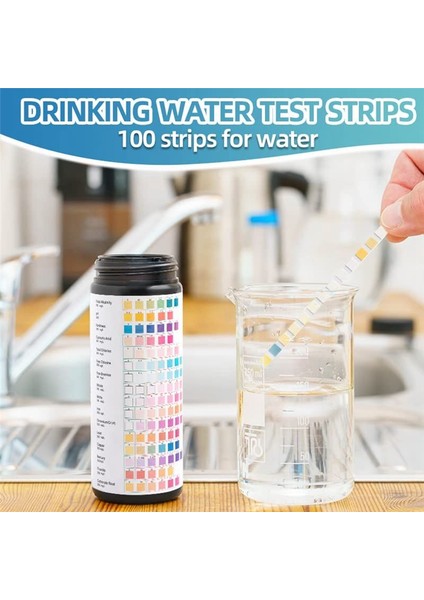 Içme Suyu Testi Kiti Şeridi - Musluk Kuyu Su, Sıcak Küvet Test Şeridi, Spa Test Şeridi, Havuz Test Şeridi Için 17 Içinde Su Testi (Yurt Dışından) fiyatları