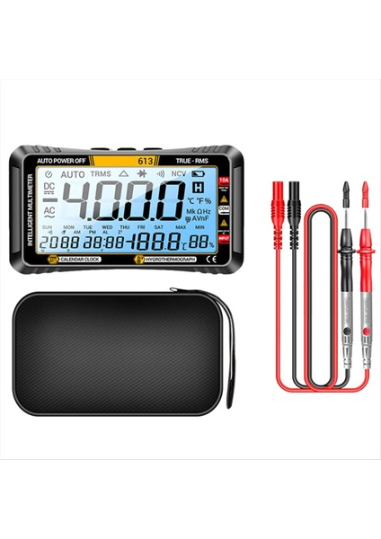 613SMART Multimetre Gerçek Zamanlı Güç Kalan Ölçüm Test Cihazı Ac/dc Ammetre Voltmetre 4000COUNT Dijital Multimetro Testtool, A (Yurt Dışından) fiyatları