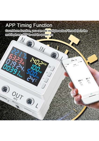 KWS-302L Güç Ölçer Voltaj Koruyucu Anahtarı Akım Voltaj Monitörü Röle Değeri Yerleştirilebilir Devre Kesici (Yurt Dışından) fırsatları