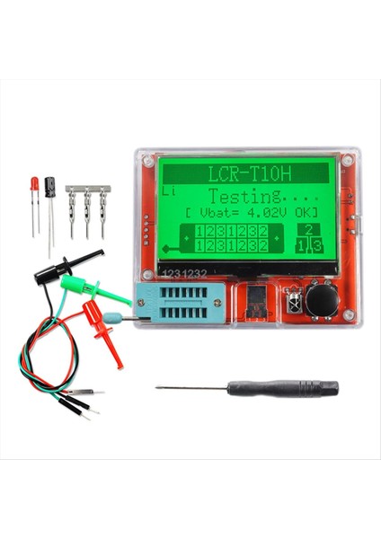 Dijital Transistör Test Cihazı Multimetre Diyot Triod Kapasitans Ölçer Mos/pnp/npn Lcr LCD Ekran (Yurt Dışından)
