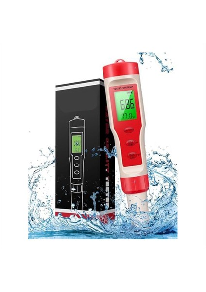 4&#39;ü 1 Arada Ph Metre, Ph Metre, Dijital Ph Test Cihazı 0-14 Ph Ölçüm Aralığı ile 0.01 Yüksek Doğruluk, Ev Içme Için (Yurt Dışından)
