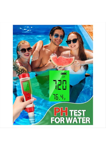 4&#39;ü 1 Arada Ph Metre, Ph Metre, Dijital Ph Test Cihazı 0-14 Ph Ölçüm Aralığı ile 0.01 Yüksek Doğruluk, Ev Içme Için (Yurt Dışından) indirimleri