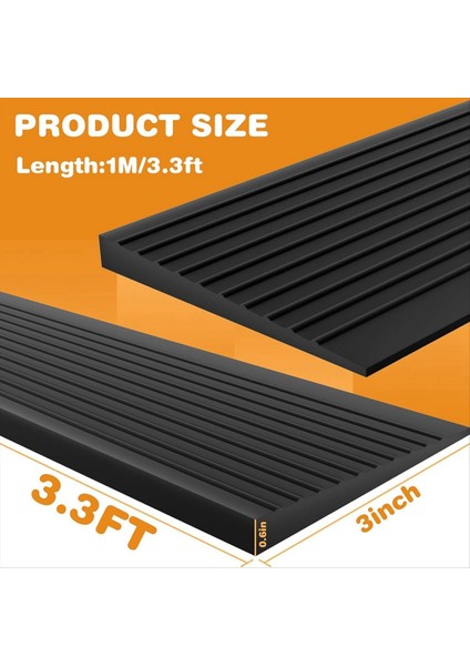 Kapıları Için Eşik Rampaları Kapı, Tekerlekli Sandalye, Bebek Arabası, Yavaşlama Rampası Siyahı Için Kendi Yapışkan Eşik Rampası (Yurt Dışından) fırsatları