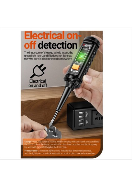 Aneng B15 Indüksiyon Test Kalemi Profesyonel Ac Voltaj Algılama Kalemi Vurgu Renk Işığı Elektrikçi Tornavida Test Cihazı (Yurt Dışından) fiyatları