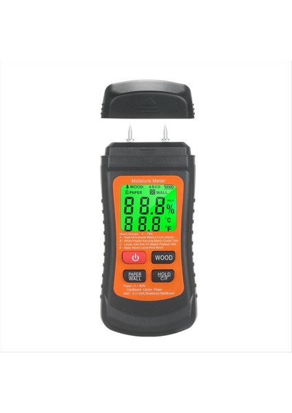 Çok Fonksiyonlu Dijital Ahşap Nem Ölçer 2 Iğne Duvar Karton Ahşap Nem Test Cihazı Nem Içerik Dedektörü (Yurt Dışından)