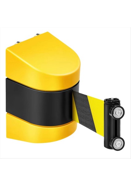 3 Metre Manyetik Geri Çekilebilir Duvar Bariyeri Manyetik Duvar Montajı Kalabalık Kontrolü Geri Çekilebilir Güvenlik Kemeri Çizgili Kemer (Yurt Dışından)