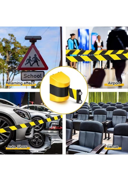 3 Metre Manyetik Geri Çekilebilir Duvar Bariyeri Manyetik Duvar Montajı Kalabalık Kontrolü Geri Çekilebilir Güvenlik Kemeri Çizgili Kemer (Yurt Dışından) fırsatları