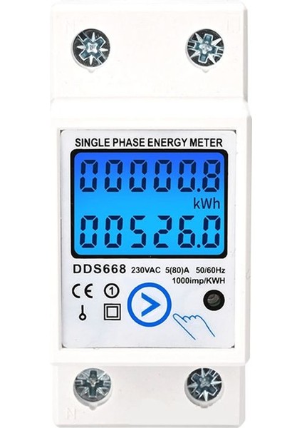 Din Ray Dijital Tek Faz Sıfırlama Sıfır Enerji Ölçer Kwh AC220V Elektrik Ölçer LCD Dijital Enerji Elektrik Ölçer (Yurt Dışından)