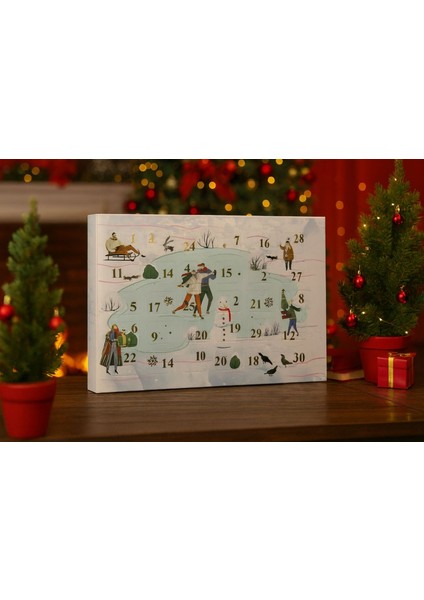 Advent Calendar-30’lu Madlen Çikolatalı Yılbaşı Takvimi-Çocuklar İçin Advent Calendar modelleri