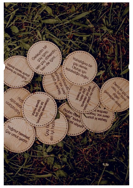 Bardak Altlığı 12'li Çay Sözleri fiyatları