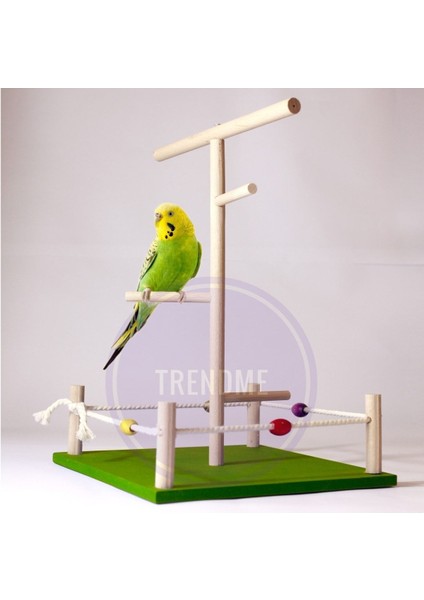 Trendme Ahşap Kuş Oyun Parkı 2