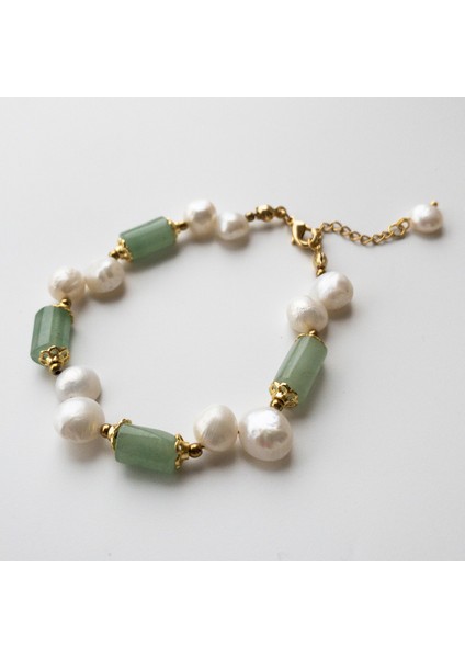 Alin – Aventurin, Inci & Hematit Bileklik fiyatları