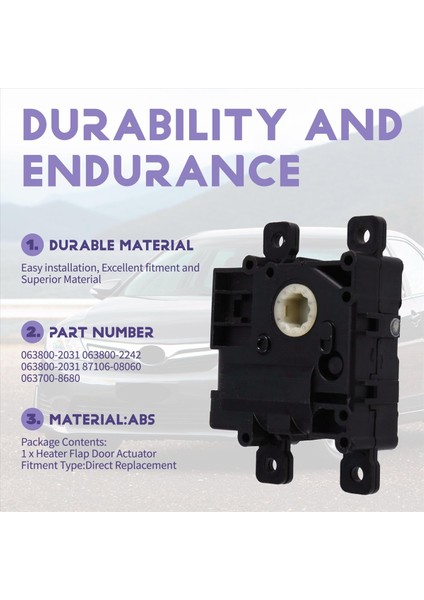 063800-2031 TOYOTA İÇİN A/C Isıtıcı Kapak Kapısı Aktüatörü Camry Prius Lexus RX 2018-2023 (Yurt Dışından) indirimleri
