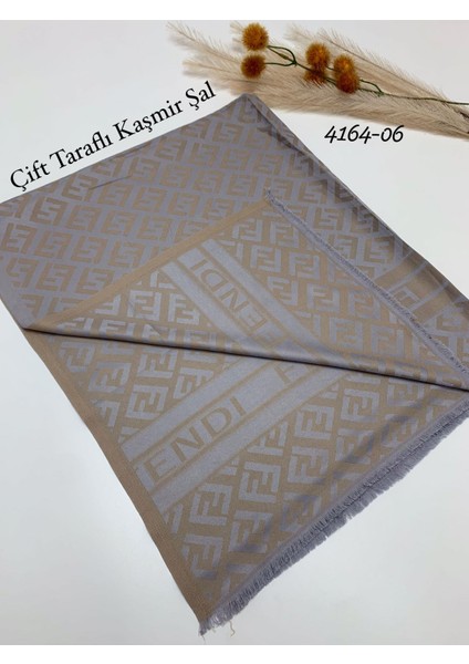 4164 Çift Taraflı Ipeksi Kaşmir Şal