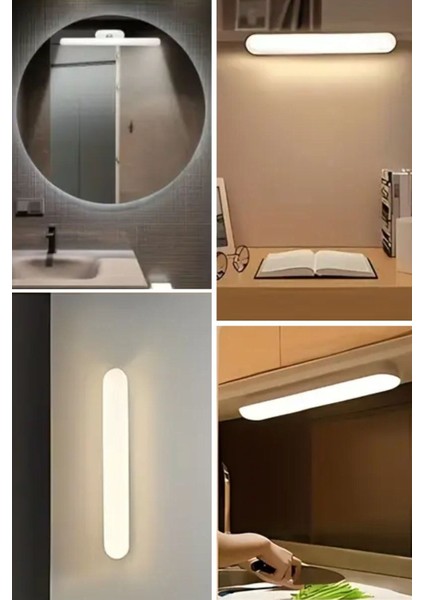 Dokunmatik USB Ile Şarj Olabilen 27 cm LED Aydınlatma Makyaj Aynası Işığı fırsatları