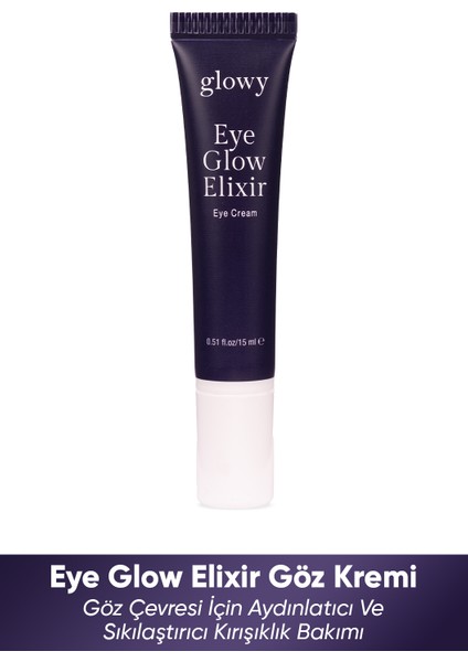 Eye Glow Elixir Koyu Halkalar, Torbalanma, İnce Çizgiler ve Yaşlanma Karşıtı Göz Kremi 15ML