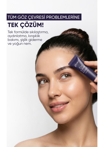 Eye Glow Elixir Koyu Halkalar, Torbalanma, İnce Çizgiler ve Yaşlanma Karşıtı Göz Kremi 15ML fırsatları