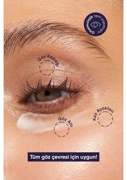 Eye Glow Elixir Koyu Halkalar, Torbalanma, İnce Çizgiler ve Yaşlanma Karşıtı Göz Kremi 15ML