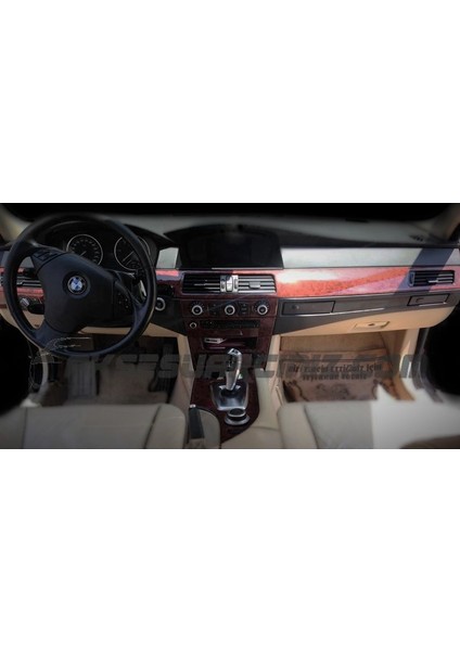 Bmw E60 E61 2004-2009 17 Parça Konsol-Konsol-Torpido Kaplama Titan fiyatları