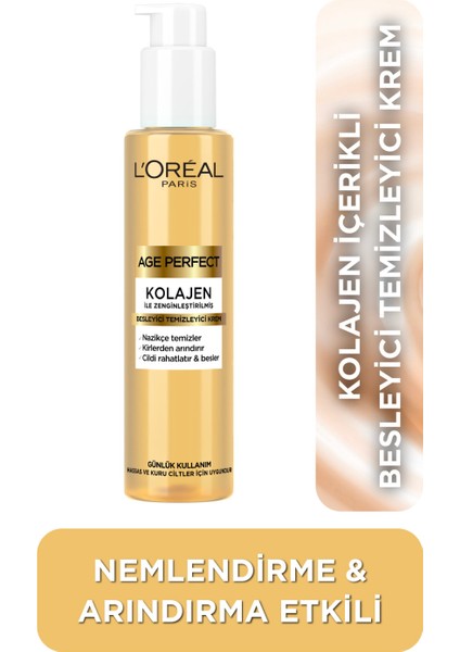 Loreal Paris Age Perfect - Kolajen Besleyici Temizleyici Krem 50ML