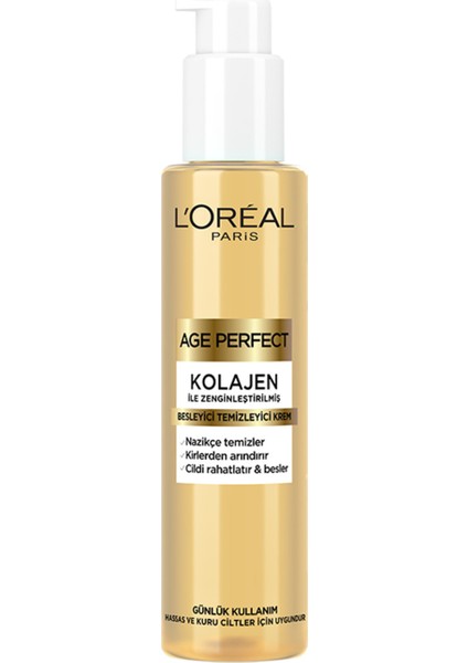Loreal Paris Age Perfect - Kolajen Besleyici Temizleyici Krem 50ML