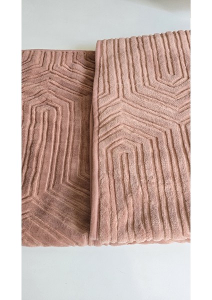 Tek Kişilik Battaniye Kalın Embos Pudra modelleri