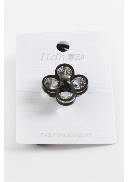 Çiçek Taşlı Lastikli Toka