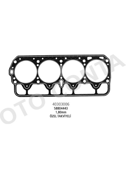 Sılındır Kapak Contası (Ozel Takvıyelı 1.60MM) Fıat 131 Lpglı 1.6 131 A1.000