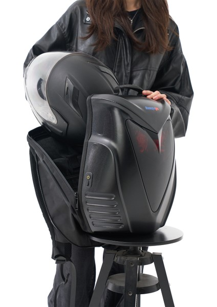 LED Baykuş Gözlü Akıllı Sırt Çantası – Sert Kasa, USB Şarj Girişli fiyatları