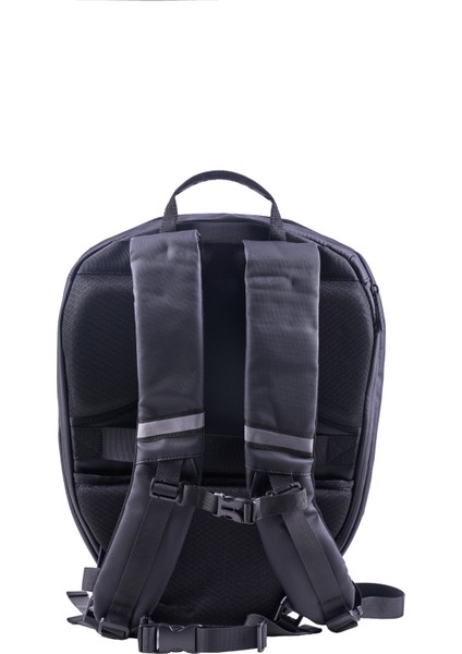 LED Göz Maskeli Akıllı Sırt Çantası – USB Şarj Girişli, Sert Kasa