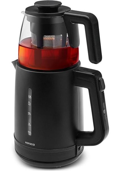 Büyük Boy Çay ve Kettle Seti, Şık Siyah Renk, Hızlı ve Kolay Kullanım fiyatları