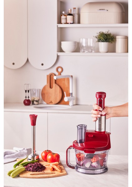 2000W Kırmızı Mutfak Robotu, Güçlü ve Şık Tasarım fiyatları