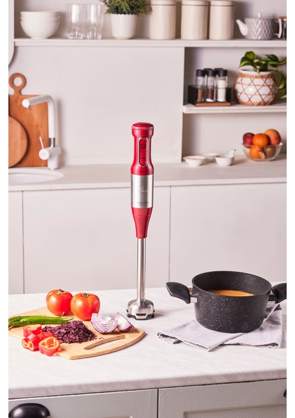 2000W Kırmızı Mutfak Robotu, Güçlü ve Şık Tasarım fırsatları