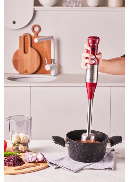 2000W Kırmızı Mutfak Robotu, Güçlü ve Şık Tasarım indirimleri