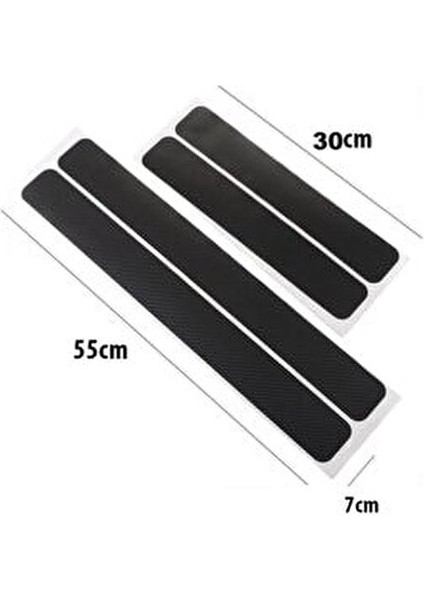 Fiat Linea Bagaj ve Kapı Eşiği Karbon Sticker Set