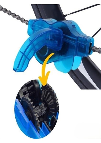 Bisiklet Zincir Temizlik Seti - Hızlı, Kolay ve Etkili Temizlik Çözümü (Aparat ve Fırçalar) indirimleri