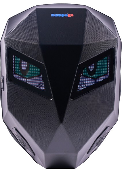 LED Kırmızı Göz Maskeli Akıllı Sırt Çantası - Sert Kasa, USB Şarj Girişli Teknolojik Çanta fırsatları