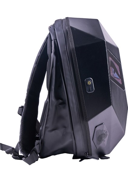 LED Kırmızı Göz Maskeli Akıllı Sırt Çantası - Sert Kasa, USB Şarj Girişli Teknolojik Çanta indirimleri