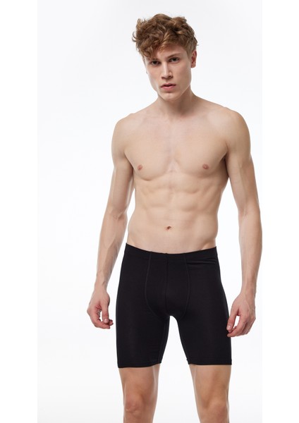 Erkek 3 Lü Paket Siyah Beyaz Gri Uzun Paçalı Modal Boxer 018 fiyatları