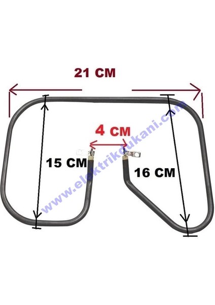Tost Rezistansı 800 W 110 V 6,5 ? Cr-Ni