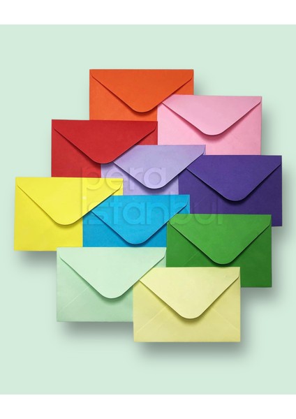 4 Renk 40 Adet 13X18 Renkli Mektup Davetiye Organizasyon Zarfı modelleri