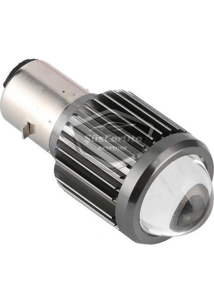 Otomobil Araç Motosiklet Mercekli Far Ampulü LED Far Çift Renk Sarı-Beyaz Csp LED Lamba Delici Yayıcı S2 Uzun Kısa 1 Adet BA20D H6