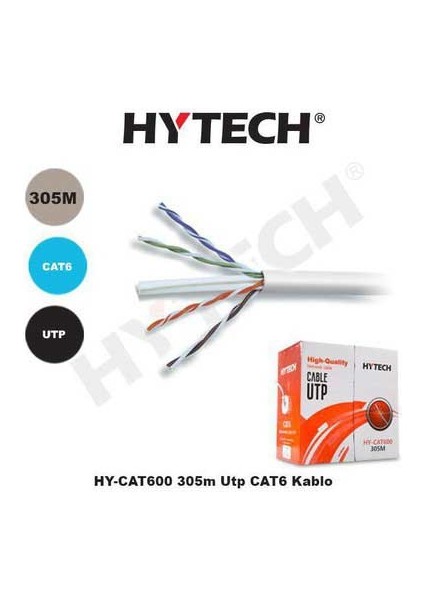 Hytech HY-CAT600 305 mt Utp Cat6 Grı fiyatları