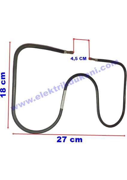 Tost Rezistansı 1000W 110V 6,5 ? Cr-Ni